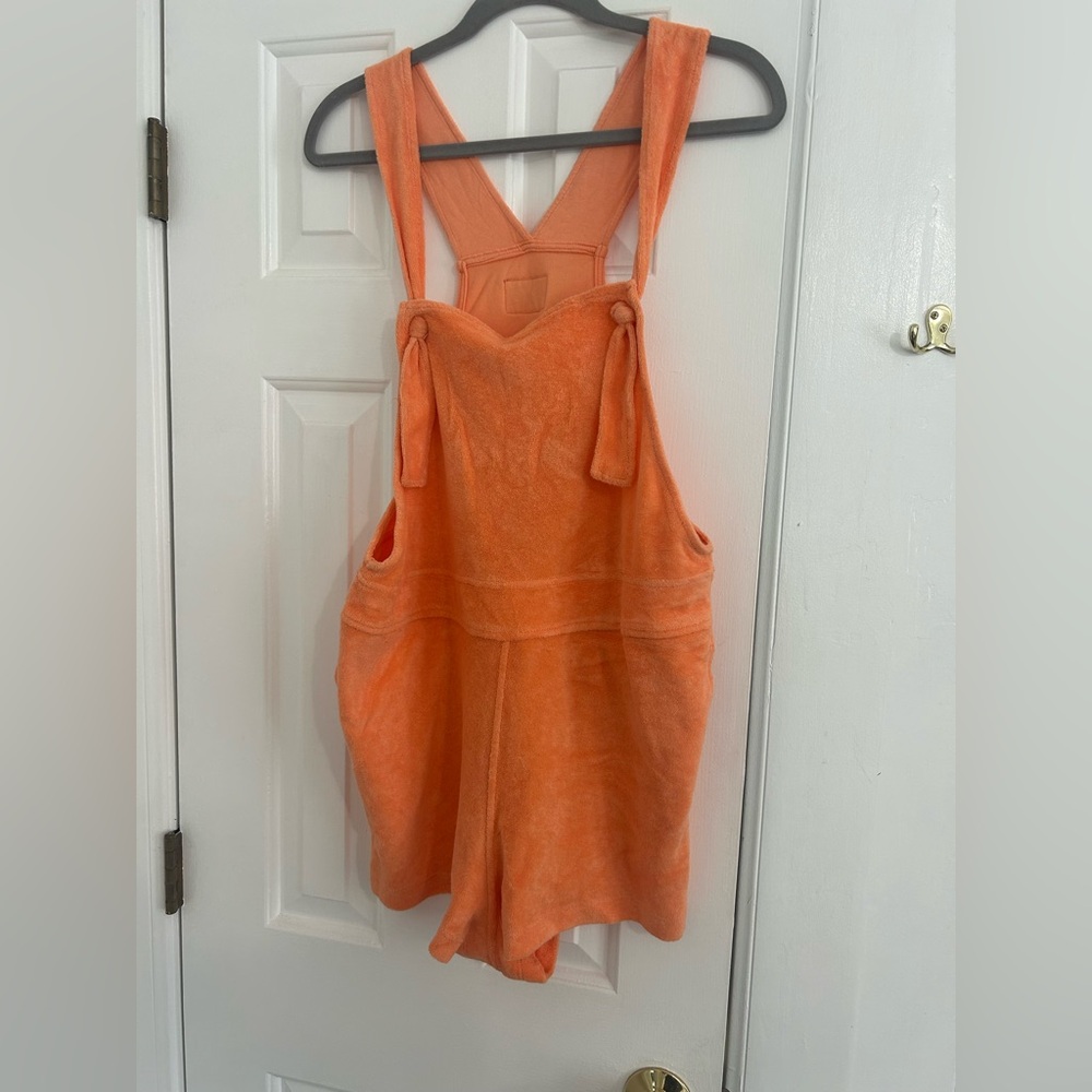 Daily Drills Orange Terry Romper